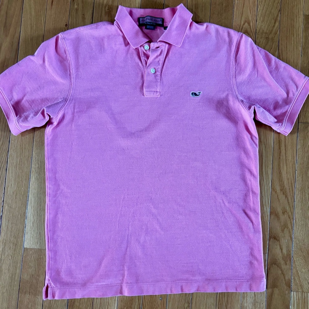 Vineyard Vines Classic Pink Polo Shirt size small
